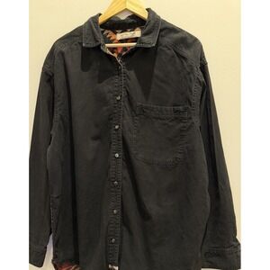 We The Free Shirt Adult Size Large Dark Gray‎ Aztec  Southwestern Collared Shirt